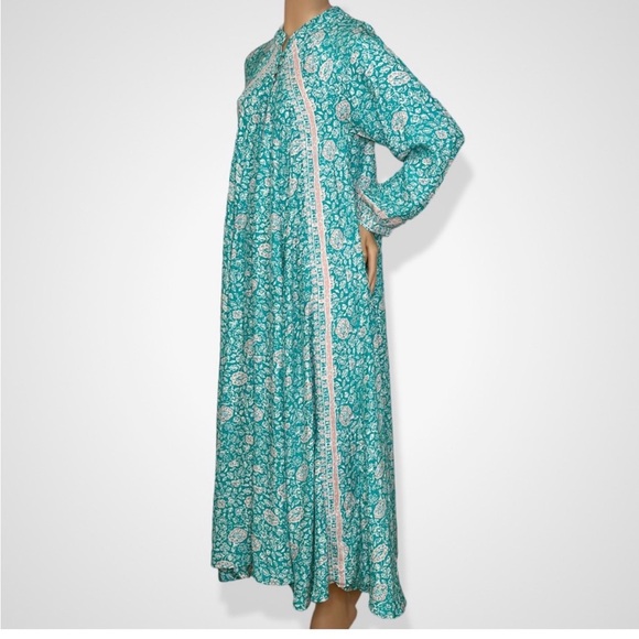 NEW NATALIE MARTIN Fiore Silk Maxi Dress - Amalfi Sea - Picture 10 of 16
